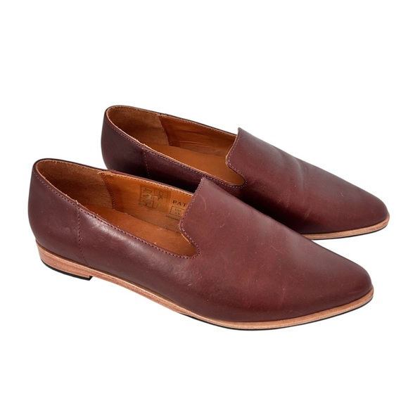 Patina Shoes - Portland Leather Patina Pointed Toe Loafer Brown size 9.5